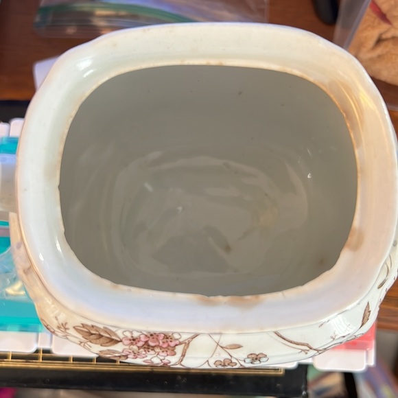 Vintage jar with handles and matching lid - Picture 4 of 9